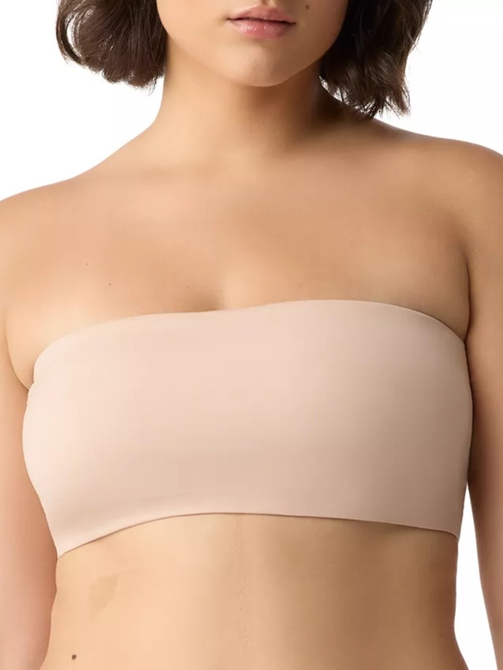VS Pink Nude Bandeau Strapless Bra